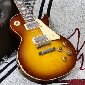 Gibson Custom Shop Dealer Select 1959 Les Paul Standard BOTB (Beauty of the Burst) Page 110 Golden Poppy Burst Murphy Lab Heavy Aged 8.55 lbs - Image 8