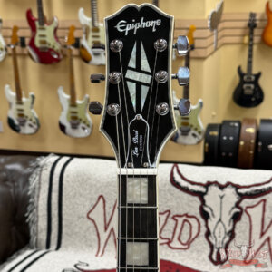 Epiphone Adam Jones Les Paul Custom Art Collection Mark Ryden’s “Queen Bee” Antique Silverburst 9.90 lbs - Image 5