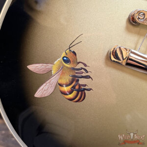 Epiphone Adam Jones Les Paul Custom Art Collection Mark Ryden’s “Queen Bee” Antique Silverburst 9.90 lbs - Image 7