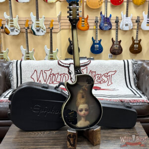 Epiphone Adam Jones Les Paul Custom Art Collection Mark Ryden’s “Queen Bee” Antique Silverburst 9.90 lbs - Image 8