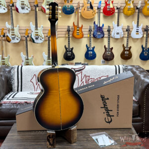 Epiphone J-200 All Solid Wood with Fishman Pickup Aged Vintage Sunburst Gloss 5.80 lbs - Image 8