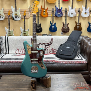 Fender American Professional Classic Jaguar Rosewood Fingerboard Faded Sherwood Green Metallic 8.60 lbs - Image 5