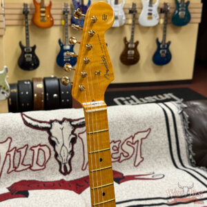 2025 Fender  Limited Edition American Vintage II 1957 Stratocaster Flame Maple Neck Custom Shop Pickups White Blonde 7.40 lbs - Image 5