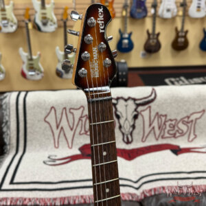 2010 Ernie Ball Music Man Reflex Tremolo HH Rosewood Fingerboard Vintage Sunburst 7.65 lbs - Image 7