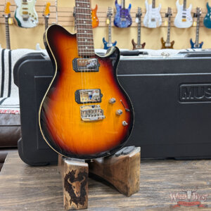 2010 Ernie Ball Music Man Reflex Tremolo HH Rosewood Fingerboard Vintage Sunburst 7.65 lbs - Image 8