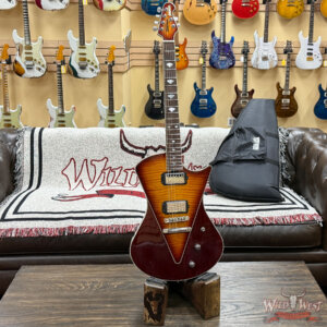 2013 Ernie Ball Music Man Armada HH Tune-o-matic Bridge Flame Maple Top Sunburst 8.25 lbs - Image 5