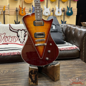 2013 Ernie Ball Music Man Armada HH Tune-o-matic Bridge Flame Maple Top Sunburst 8.25 lbs - Image 7