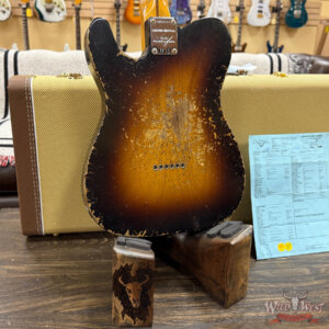Fender Custom Shop Limited Edition 1957 Telecaster Super Heavy Relic 2 Tone Sunburst 7.05 lbs - Image 12