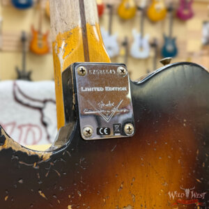 Fender Custom Shop Limited Edition 1957 Telecaster Super Heavy Relic 2 Tone Sunburst 7.05 lbs - Image 14