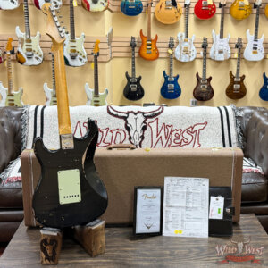 Fender Custom Shop 1960 Stratocaster Rosewood Fingerboard Matching Color Headstock Relic Black 7.60 lbs - Image 9