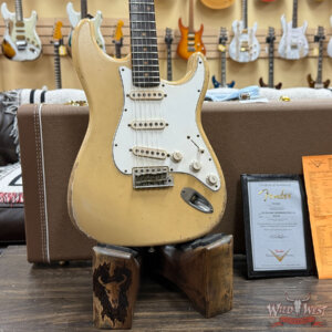 Fender Custom Shop Ron Jessurun Apprentice Built Modernized 1960 Stratocaster Relic Aged Desert Sand 7.60 lbs - Image 8