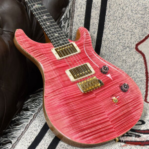 2025 Paul Reed Smith PRS Wood Library 10 Top Custom 24 East Indian Rosewood Bonnie Pink with Natural Back 8.10 lbs - Image 8
