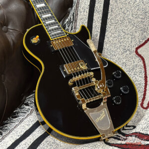 Epiphone Joe Bonamassa 1959 Les Paul Custom with Bigsby Antique Ebony 9.25 lbs - Image 6