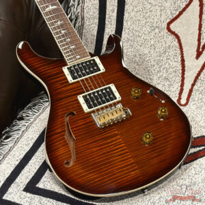 2024 Paul Reed Smith PRS SE Custom 24 Semi-Hollow Piezo Orange Tiger Smokeburst 7.00 lbs - Image 5
