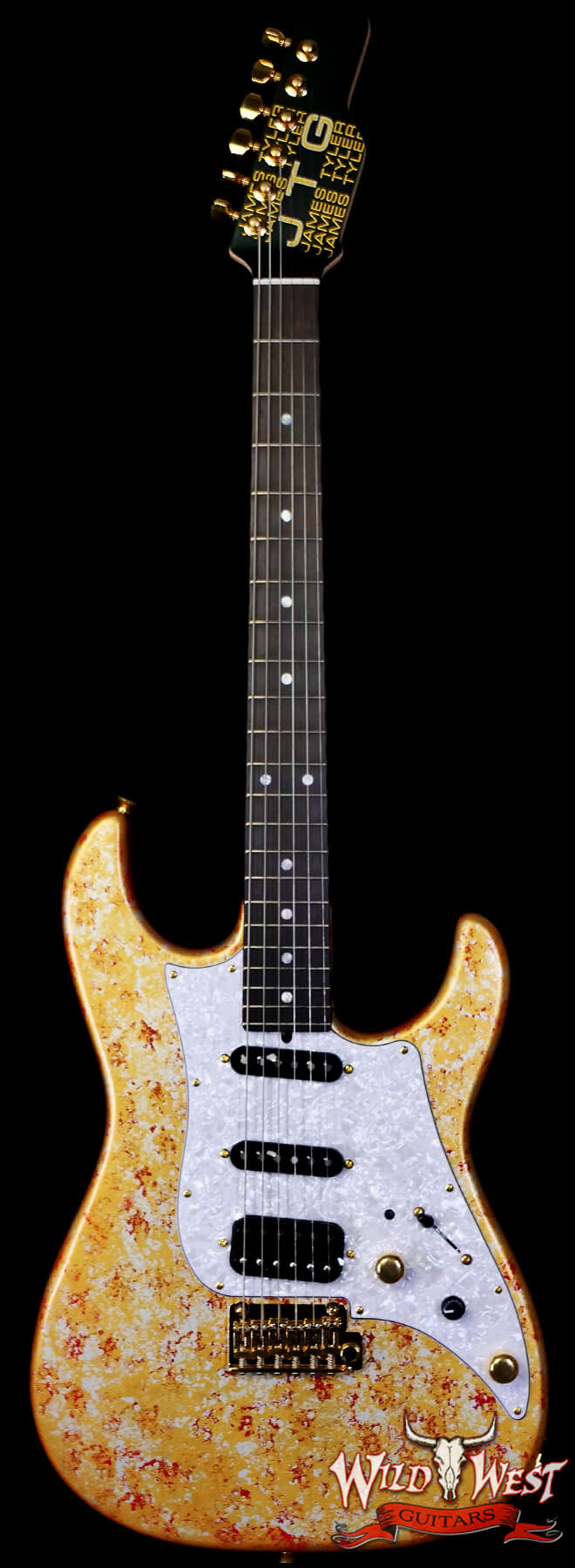 JTG-JTMK125000336-Main James Tyler JTG MK1 HSS Alder Body Maple Neck with Rosewood Fingerboard Midboost Preamp Molten Iron 7.90 lbs - Image 1