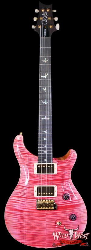 2025 Paul Reed Smith PRS Wood Library 10 Top Custom 24 East Indian Rosewood Bonnie Pink with Natural Back 8.10 lbs