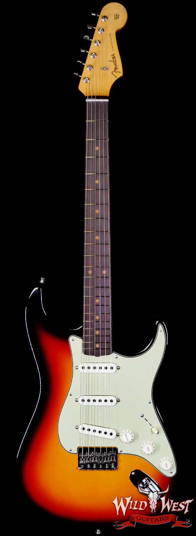 FenderCS-R133049-Main 2023 Fender Custom Shop 1959 Hardtail Stratocaster Time Capsule Package TCP Chocolate 3-Color Sunburst 7.30 lbs - Image 1