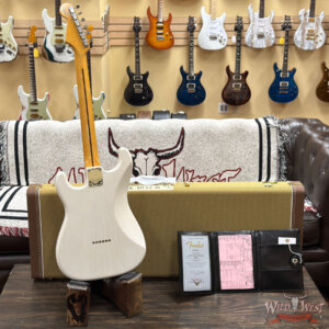2023 Fender Custom Shop Vintage Custom 1955 Hardtail Stratocaster Time Capsule Package Aged White Blonde 7.30 lbs - Image 9