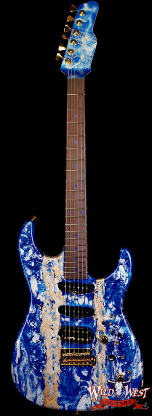 James Tyler USA Studio Elite HSS Rosewood Fingerboard Golden Blueberry Shmear 7.90 lbs