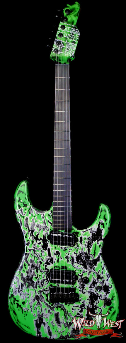 James Tyler USA Studio Elite HD HH Roasted Maple ’64 Neck Neon Green Shmear(New Color) 7.45 lbs