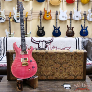 2025 Paul Reed Smith PRS Wood Library 10 Top Custom 24 East Indian Rosewood Bonnie Pink with Natural Back 7.45 lbs - Image 6